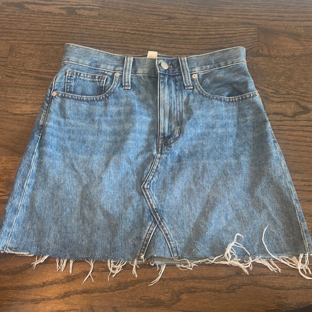 Madewell denim skirt